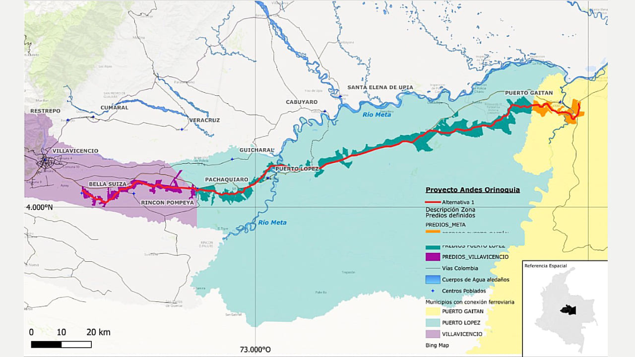 Características de la obra y el impacto económico que tendría en la región de los Llanos Orientales y en el departamento